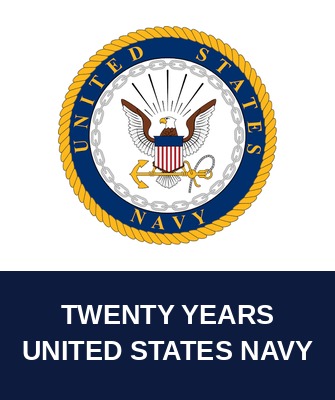 Twenty years, United States Navy, retired Chief Petty Officer